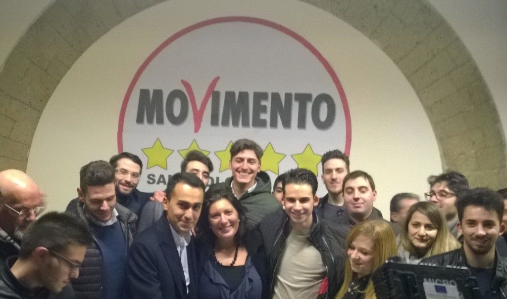 Giovani del m5s con il vicepresidente Luigi Di Maio